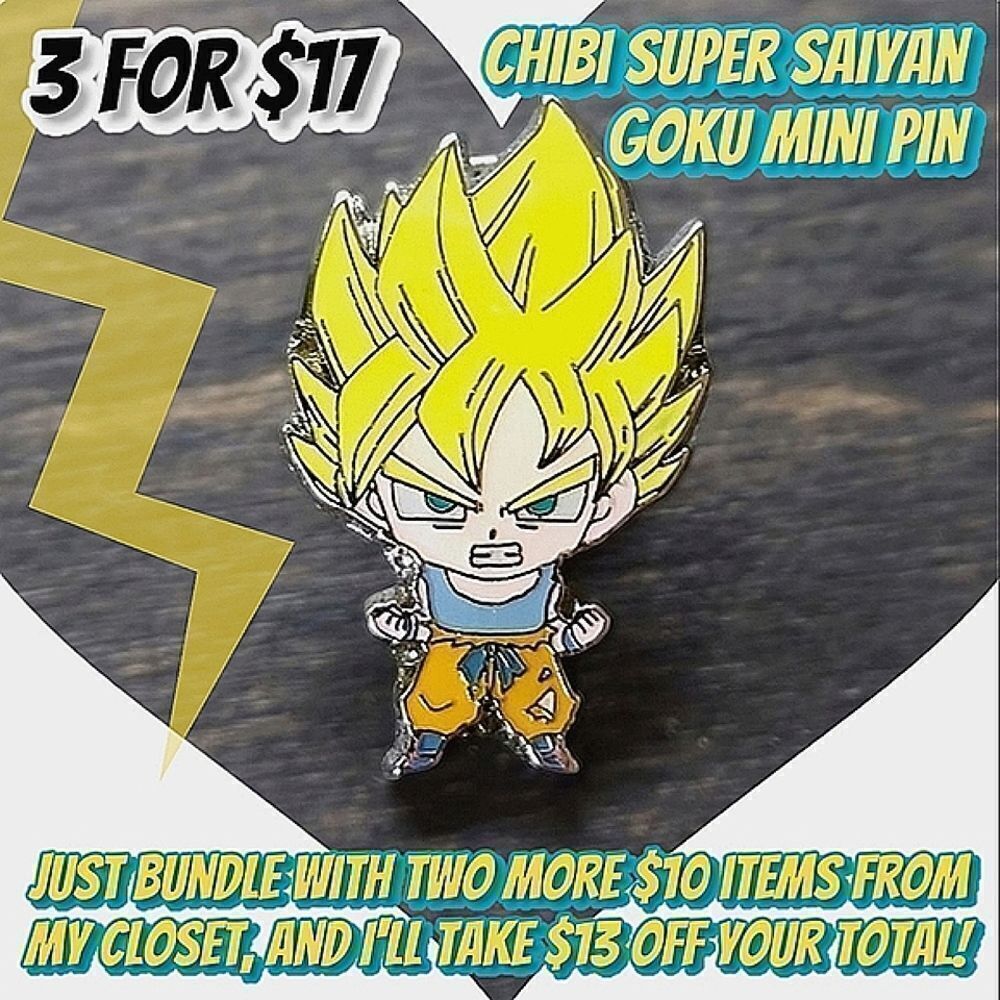 Official GEE Super Saiyan Goku mini pin